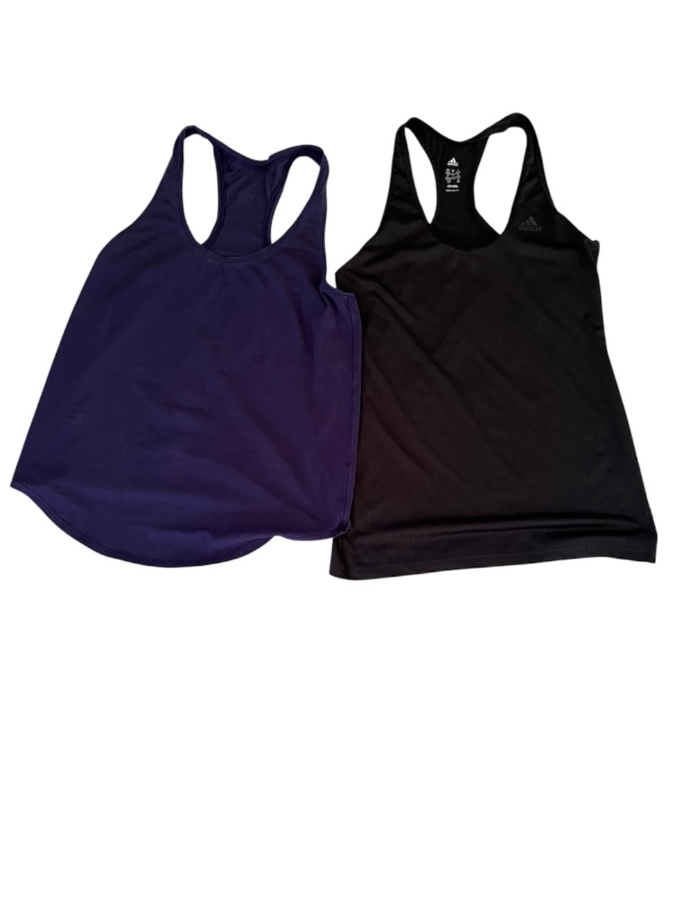 Lululemon and Adidas racerback tank tops, size small.
